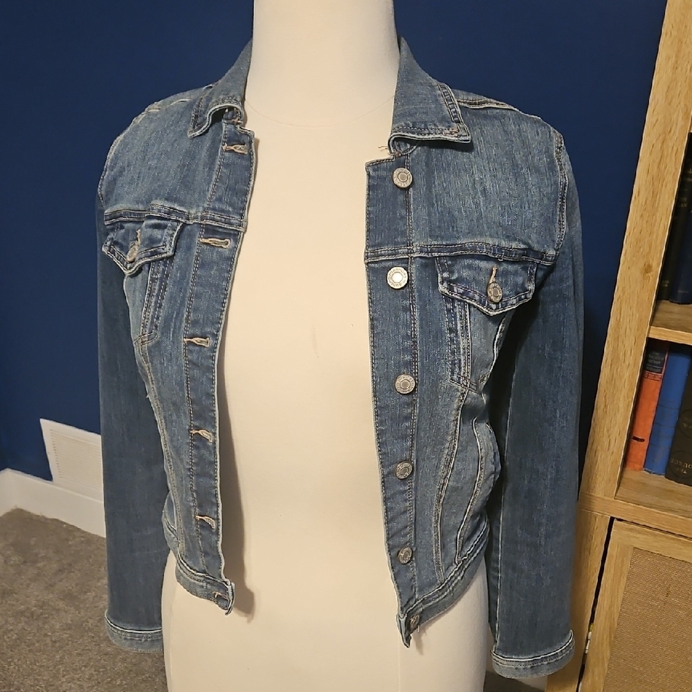 Maurices Blue Jean Jacket Cropped Style